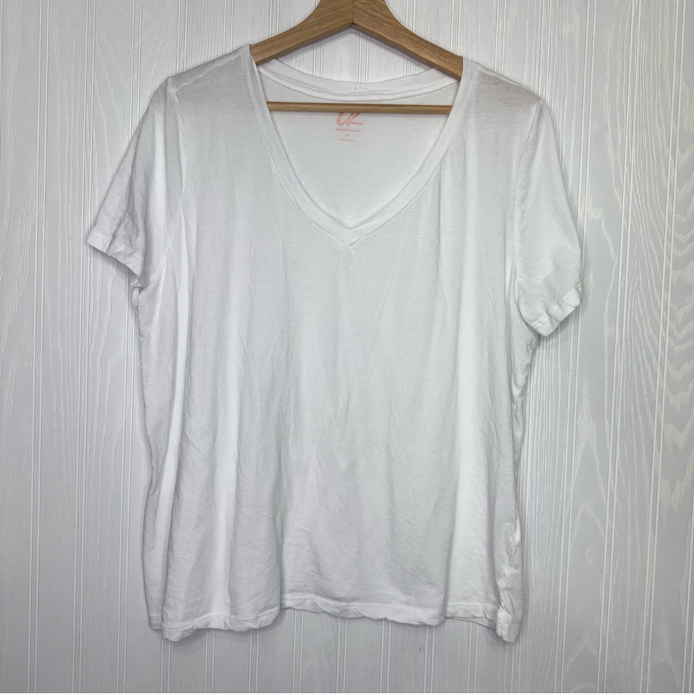 Charlotte Russe white short sleeve shirt size 1X